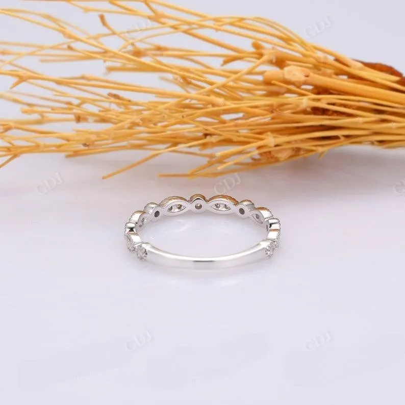 0.15CTW Milgrain Design Lab Grown Diamond Band