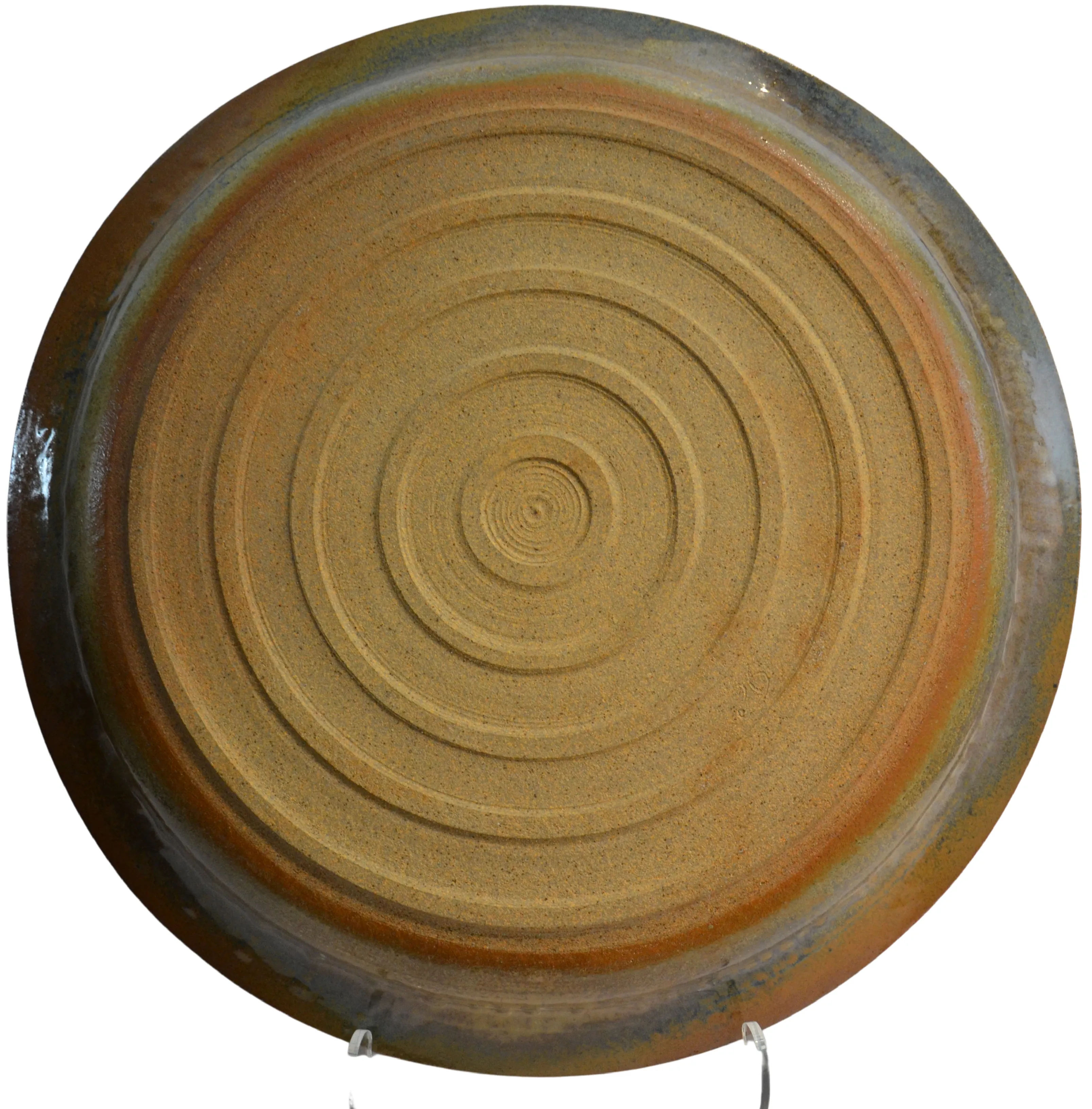 18" Hand Crafted Studio Art Pottery Charger by Firuse Stalcup