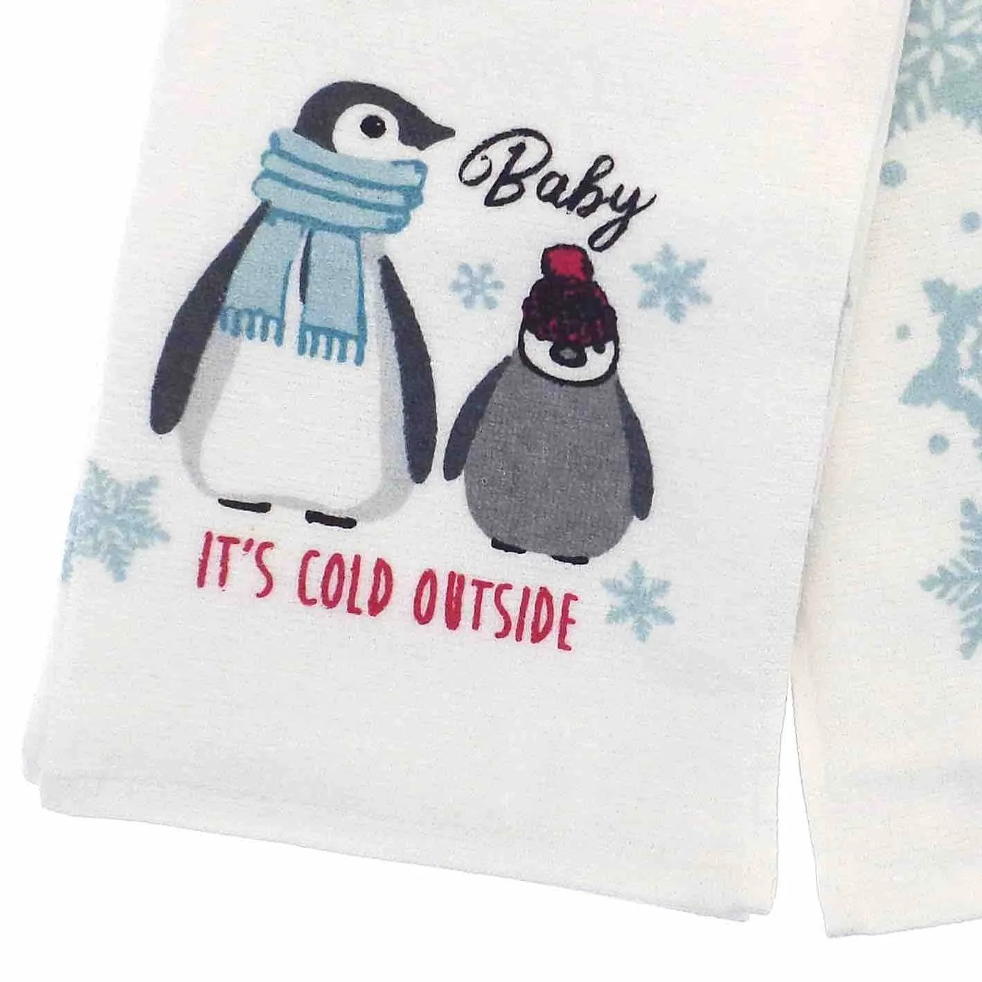 3pk Christmas Novelty Tea Towels - Baby Its Cold