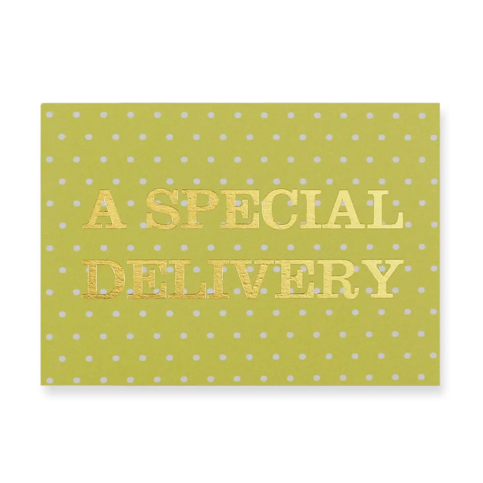 A Special Delivery Greetings Card by Nancy & Betty Studio