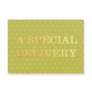 A Special Delivery Greetings Card by Nancy & Betty Studio