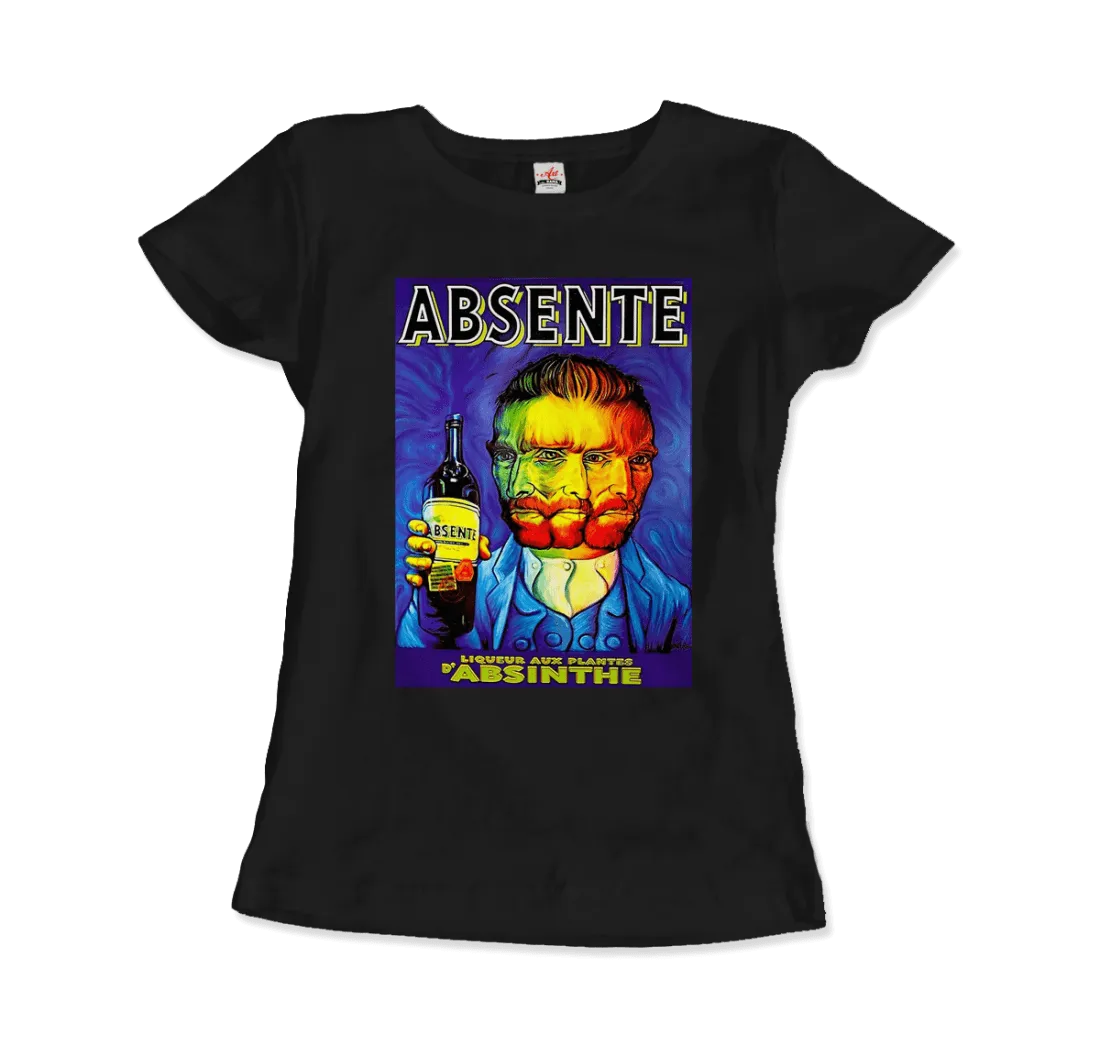 Absente, Vintage Absinthe Liquor Advertisement with Van Gogh T-Shirt