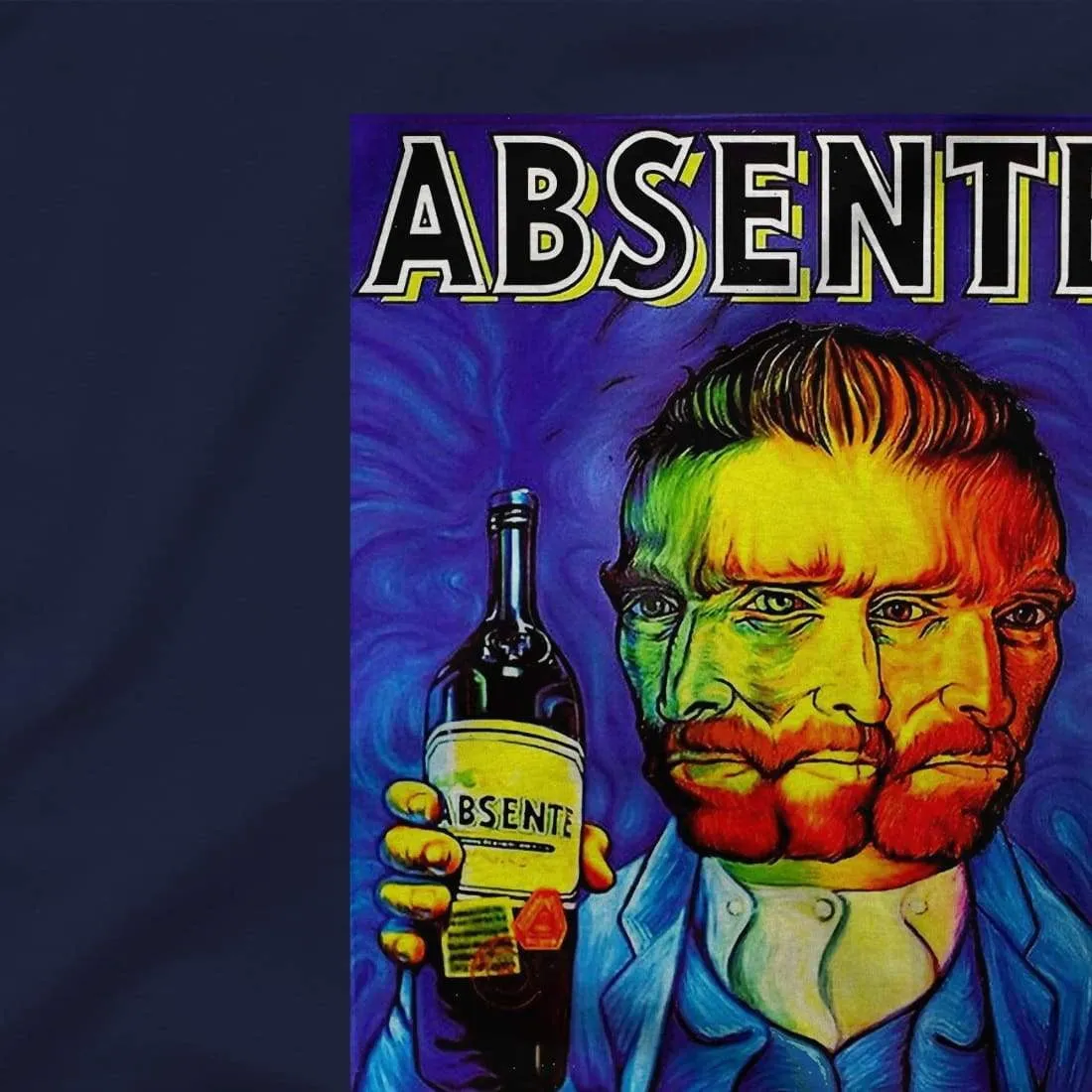 Absente, Vintage Absinthe Liquor Advertisement with Van Gogh T-Shirt