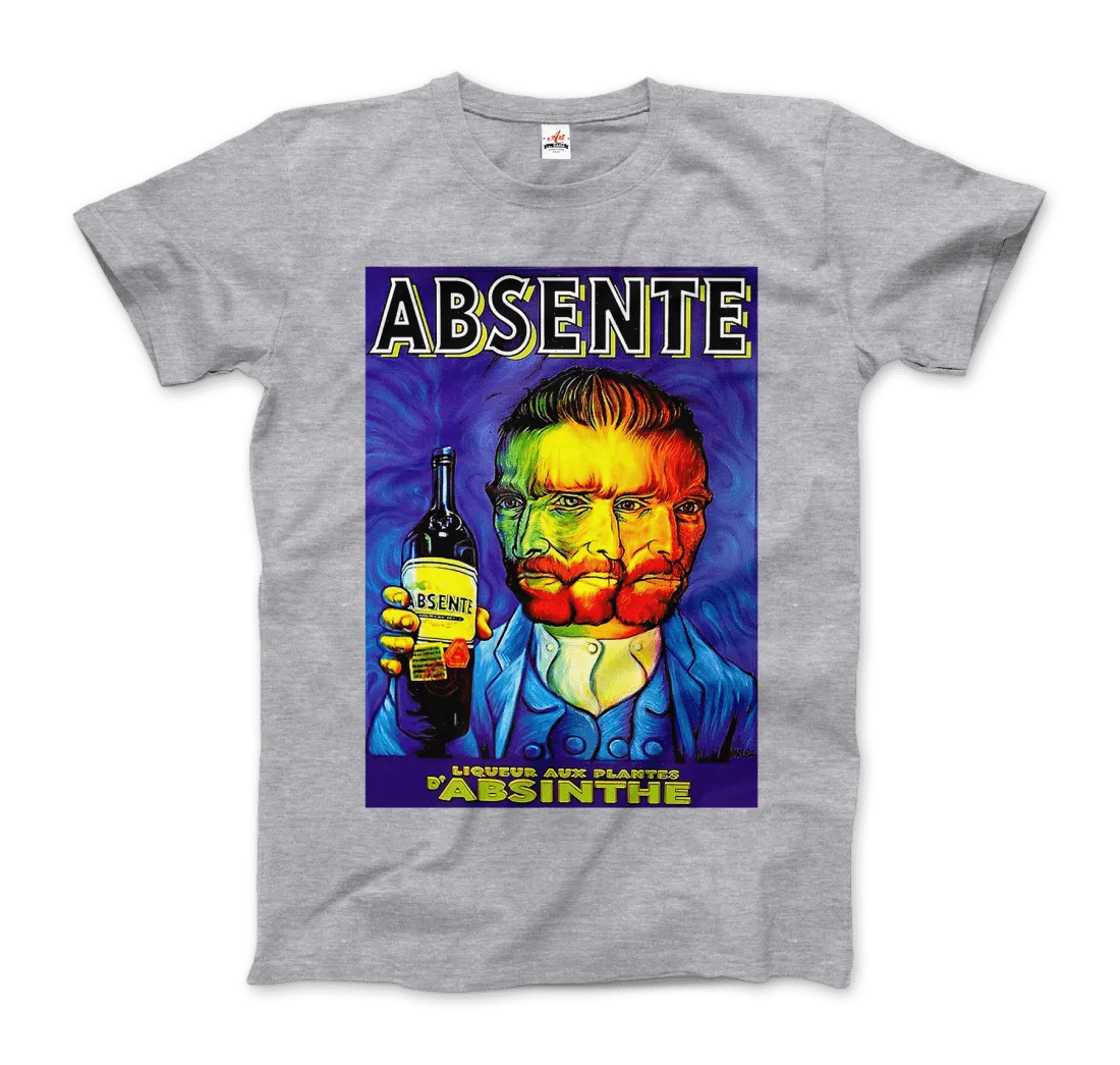 Absente, Vintage Absinthe Liquor Advertisement with Van Gogh T-Shirt