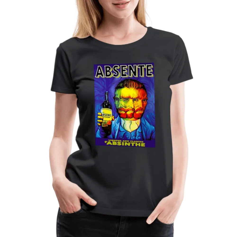 Absente, Vintage Absinthe Liquor Advertisement with Van Gogh T-Shirt