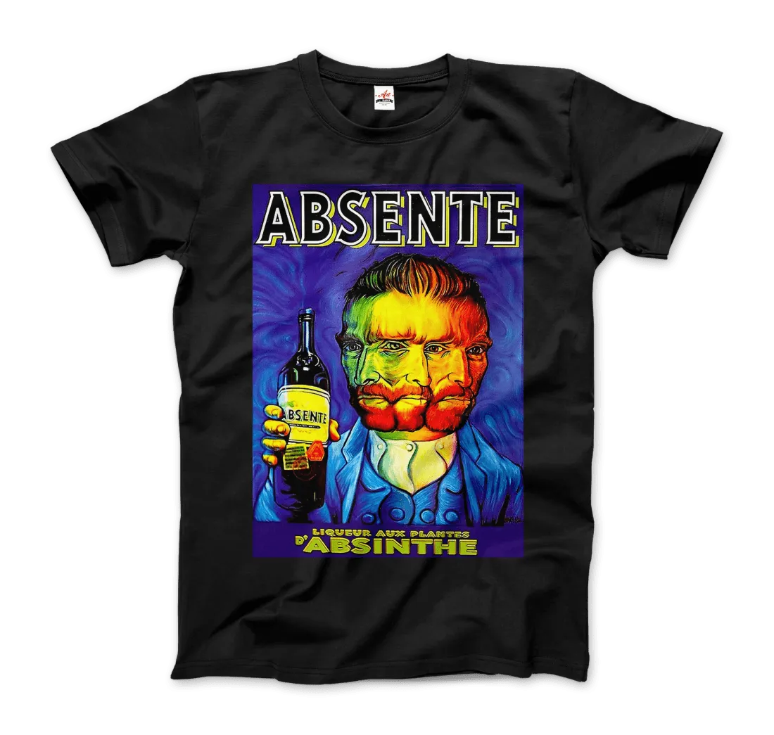 Absente, Vintage Absinthe Liquor Advertisement with Van Gogh T-Shirt