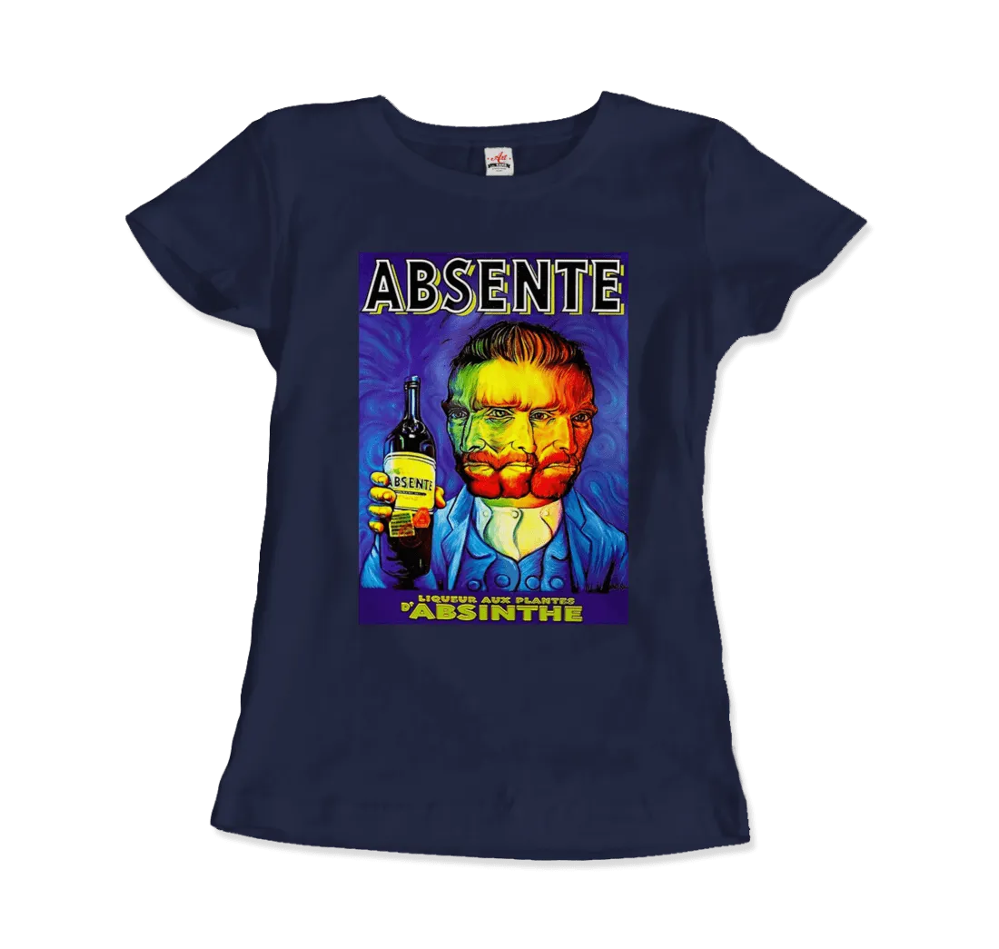 Absente, Vintage Absinthe Liquor Advertisement with Van Gogh T-Shirt