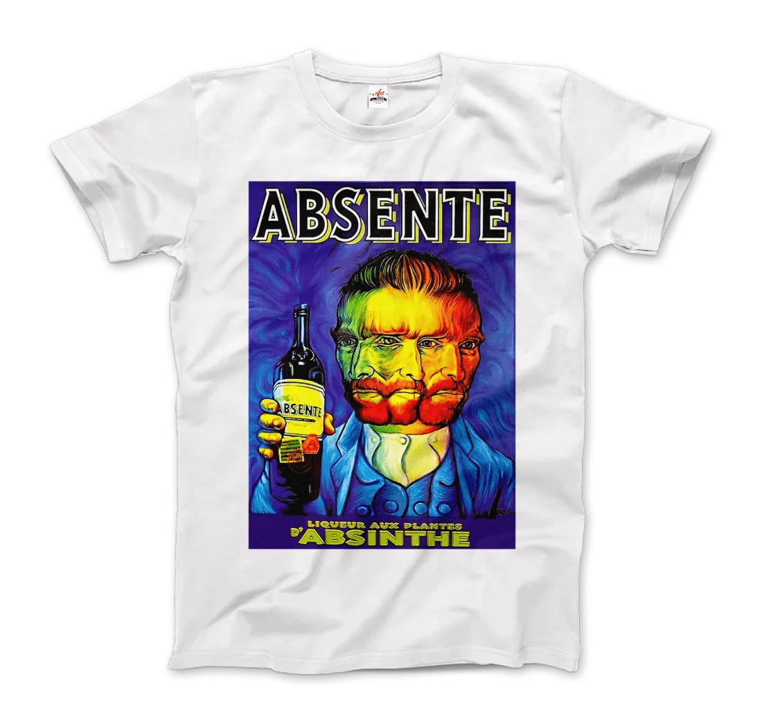 Absente, Vintage Absinthe Liquor Advertisement with Van Gogh T-Shirt