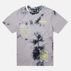 Acid Tie Dye T Shirt Grey