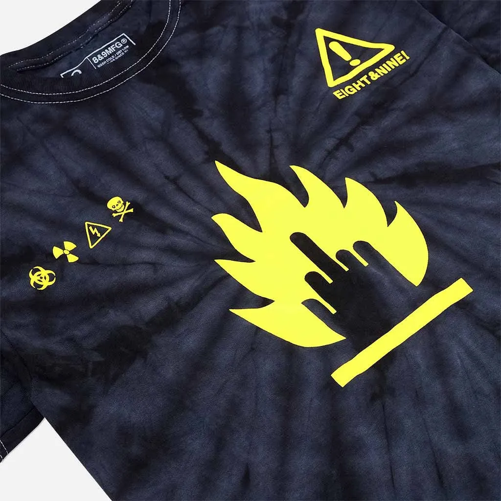 Alert T Shirt Yellow Tie Dye