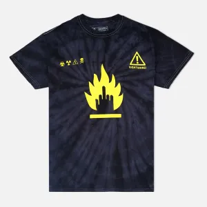 Alert T Shirt Yellow Tie Dye