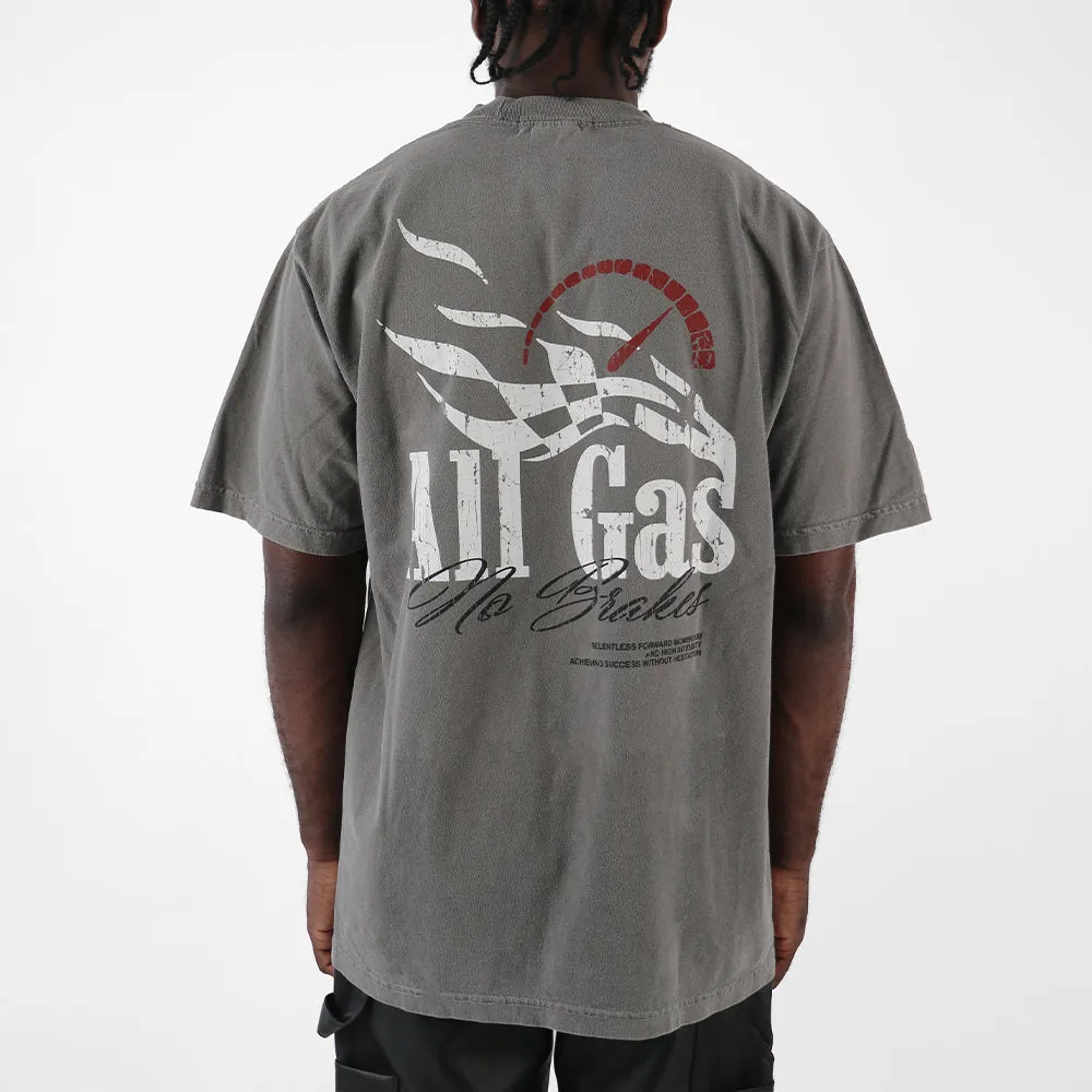 All Gas Ultra Heavyweight T-shirt- Cement