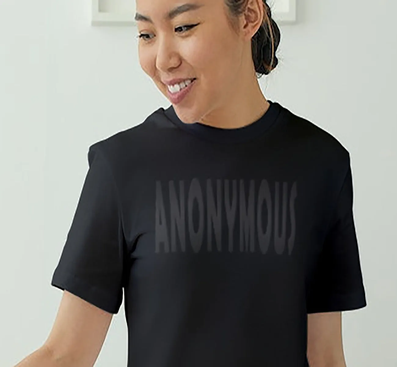 Anonymous Black On Black Tee