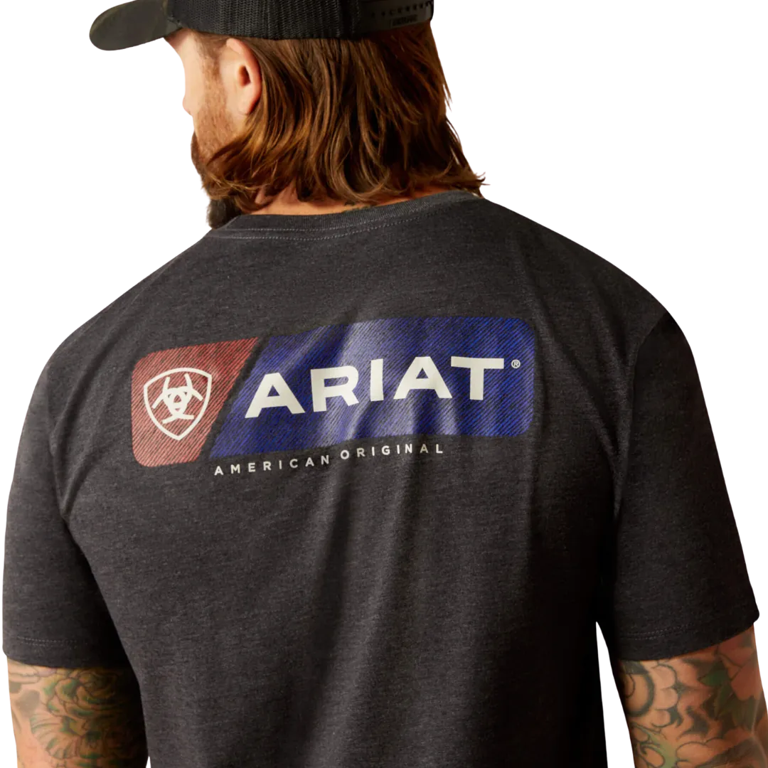 Ariat Men's Original Lines Charcoal Heather T Shirt