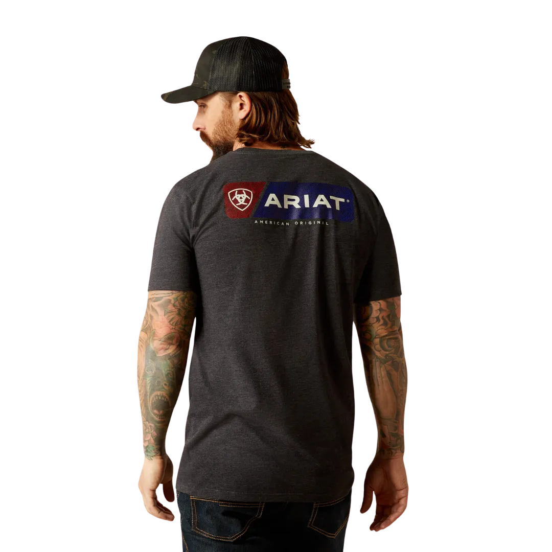 Ariat Men's Original Lines Charcoal Heather T Shirt