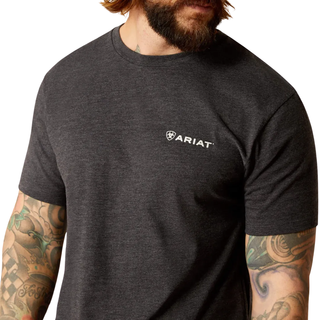 Ariat Men's Original Lines Charcoal Heather T Shirt