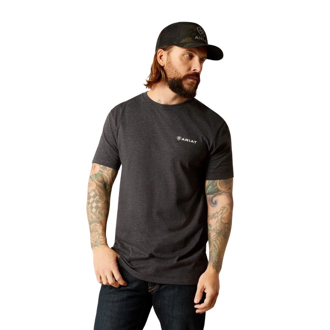 Ariat Men's Original Lines Charcoal Heather T Shirt