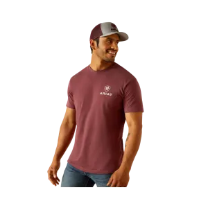 Ariat Men's Quadrant Burgundy Heather T-Shirt