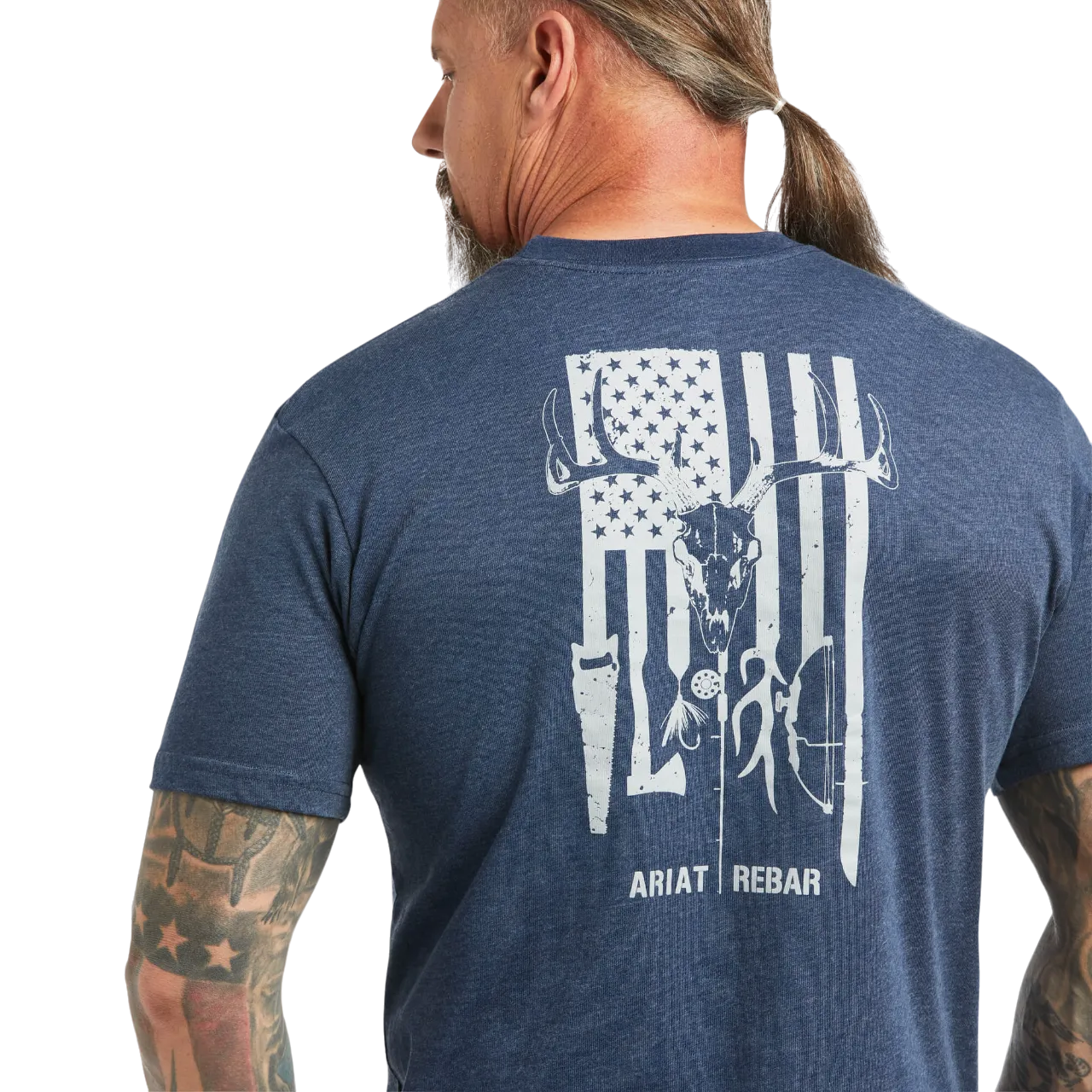 Ariat Men's Rebar Cotton Strong American Outdoors T-Shirt