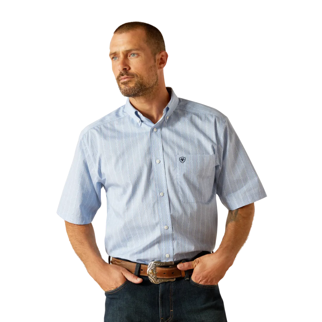 Ariat Men's Welburn Bel Air Blue Shirt