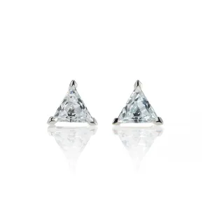 Bermuda Earrings in White Topaz