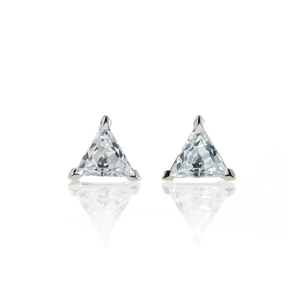 Bermuda Earrings in White Topaz