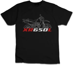 Biker T-Shirt for XR650L Fans (1993-2024), 100% Cotton, Classic Fit, Motorcycle-Inspired Design