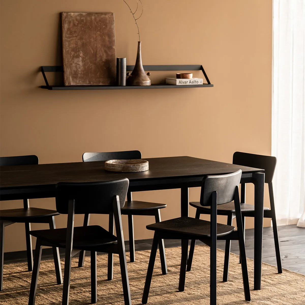 Bok Dining Table (Black Oak, 220cm)