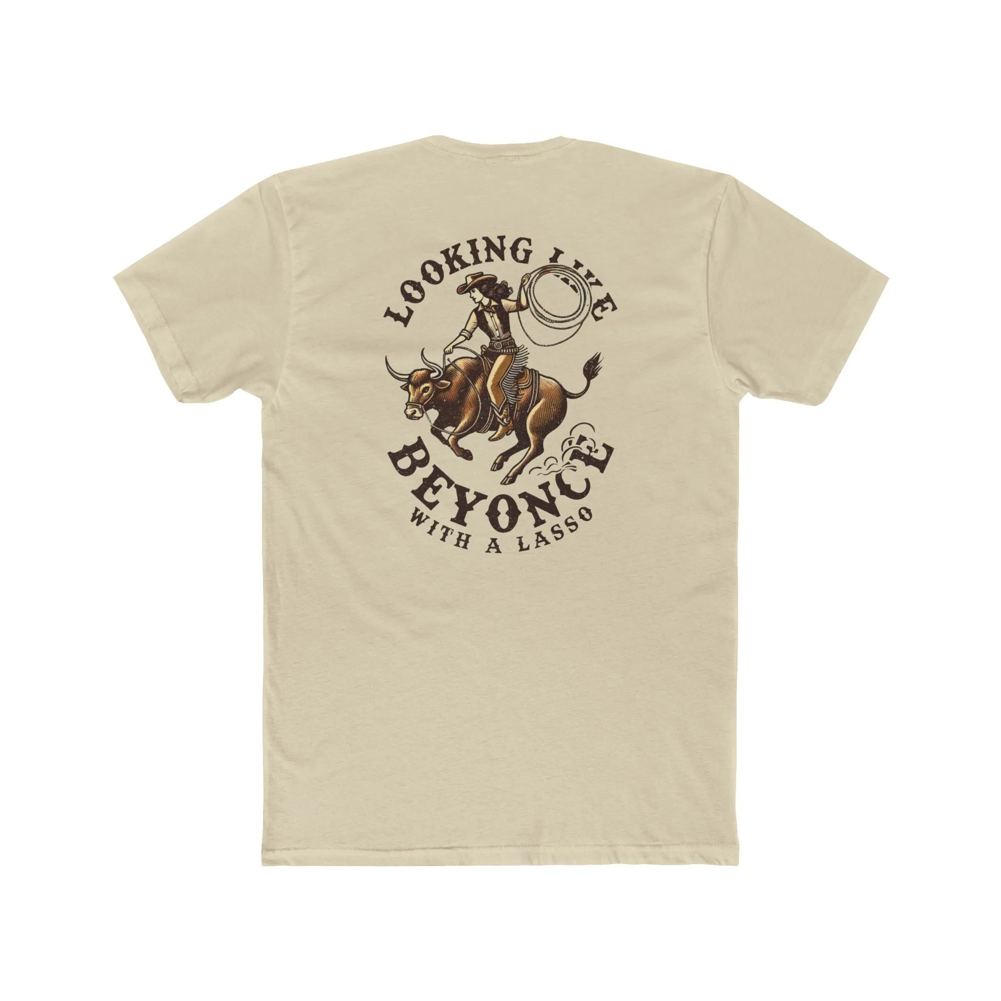 **'Buckle Bunny' Premium Chest Patch Tee
