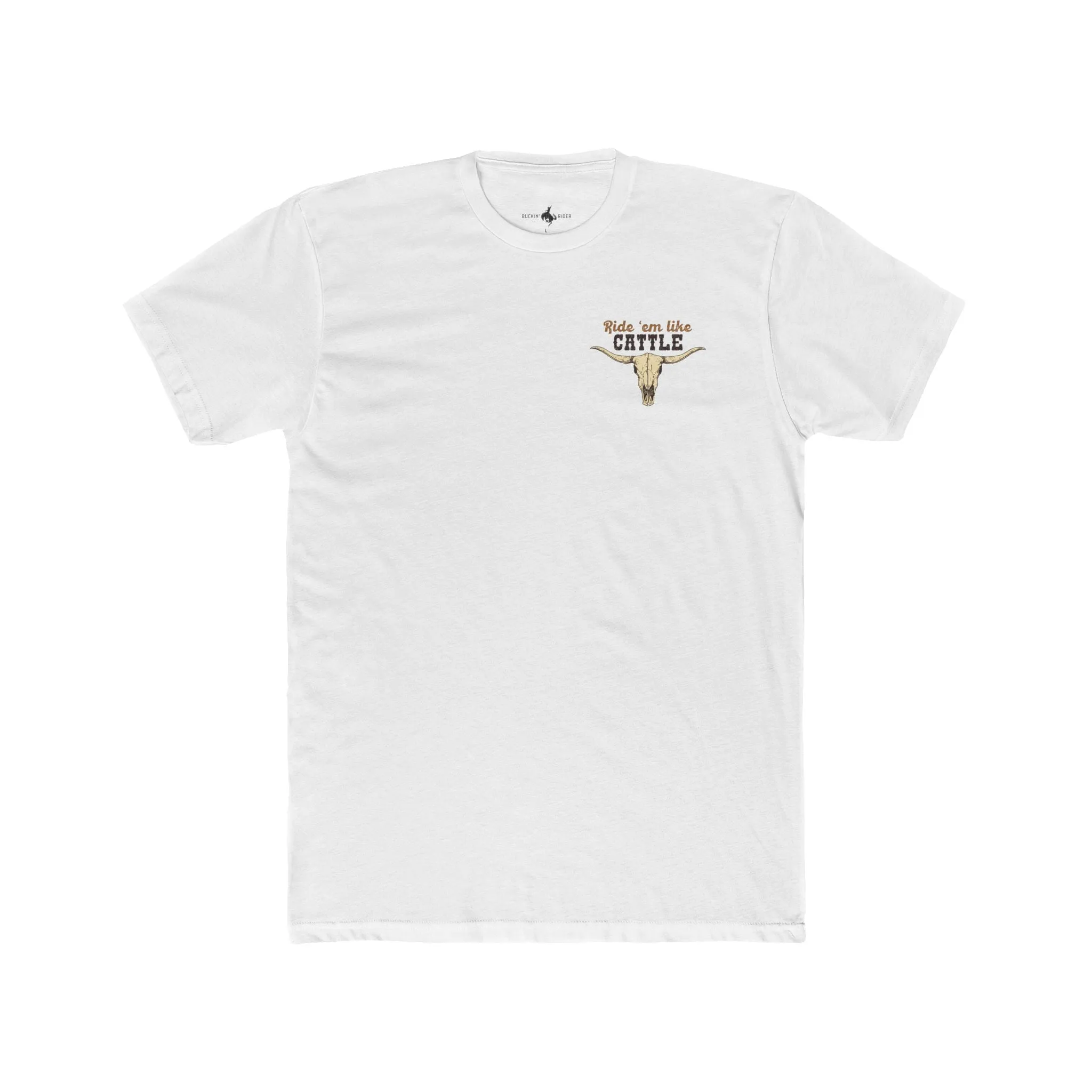 **'Buckle Bunny' Premium Chest Patch Tee
