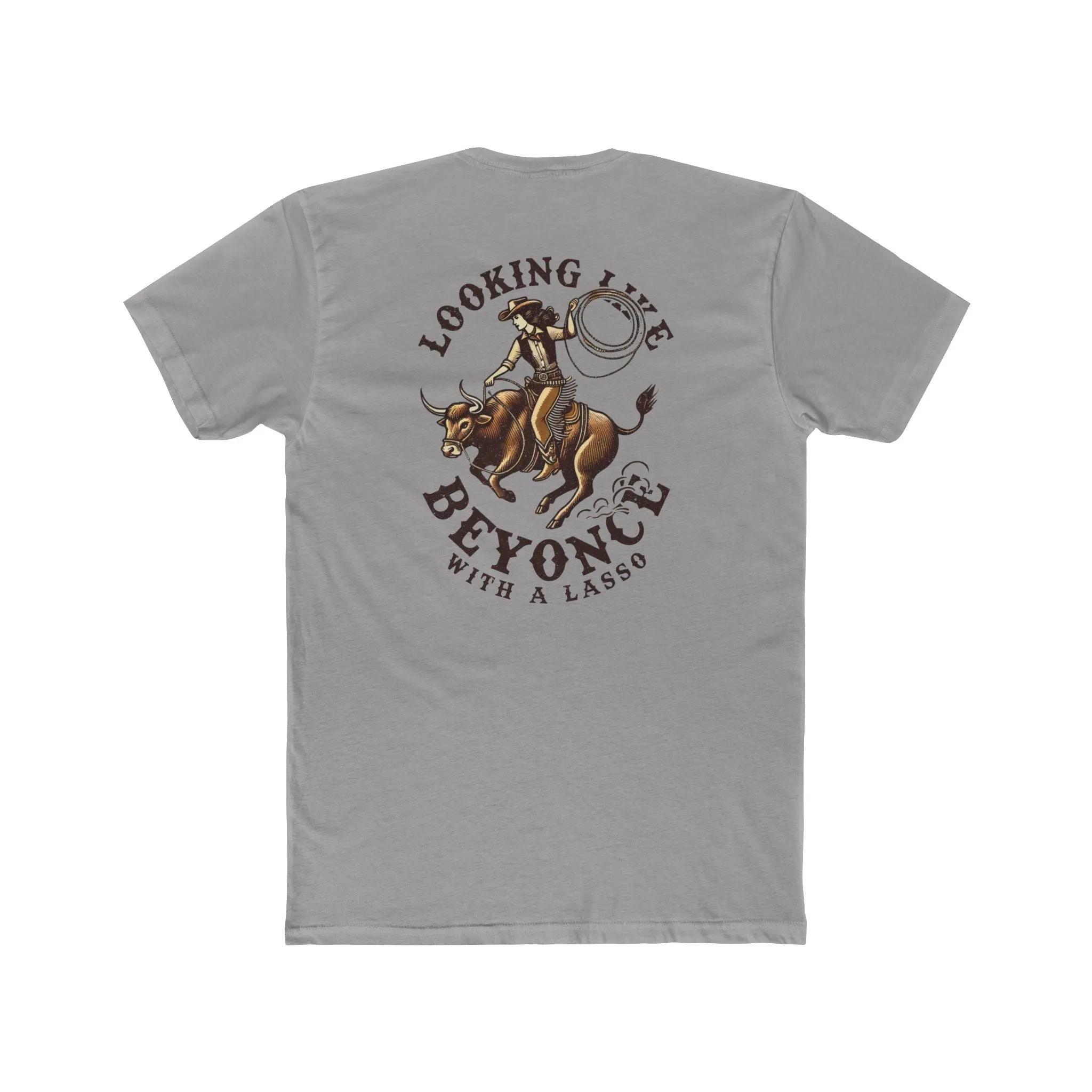 **'Buckle Bunny' Premium Chest Patch Tee
