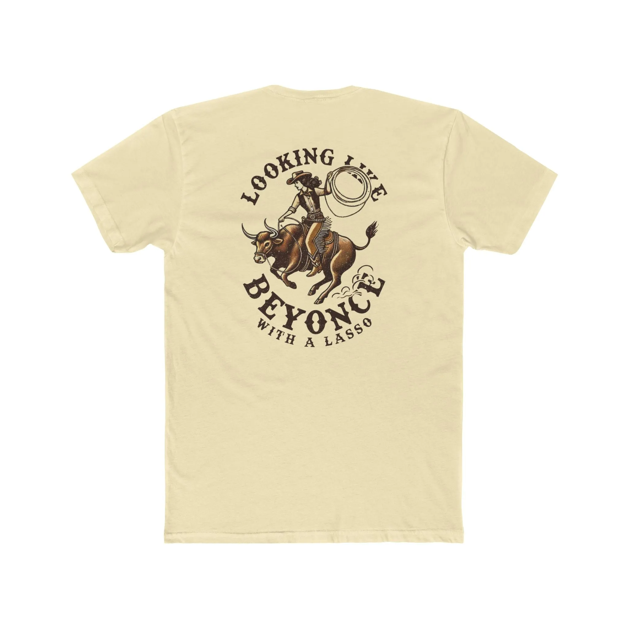 **'Buckle Bunny' Premium Chest Patch Tee