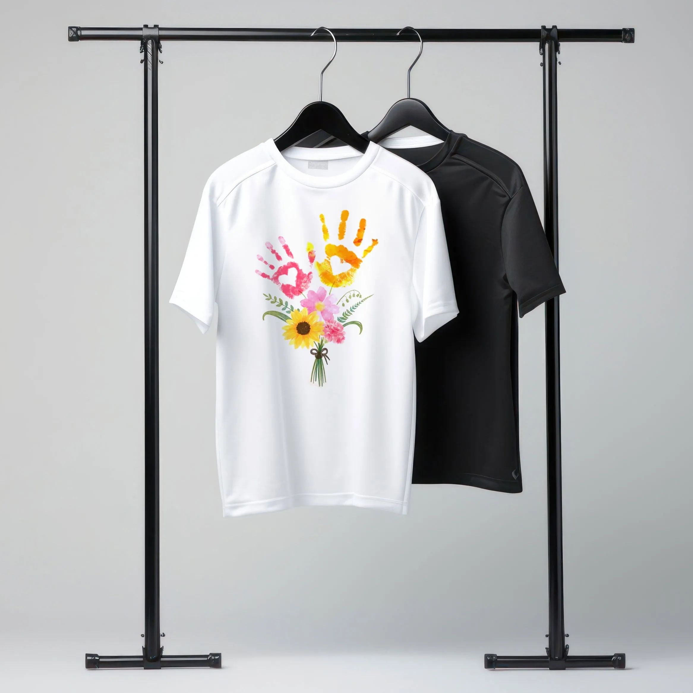 Cotton T-Shirt Unisex Plain White Crew Neck
