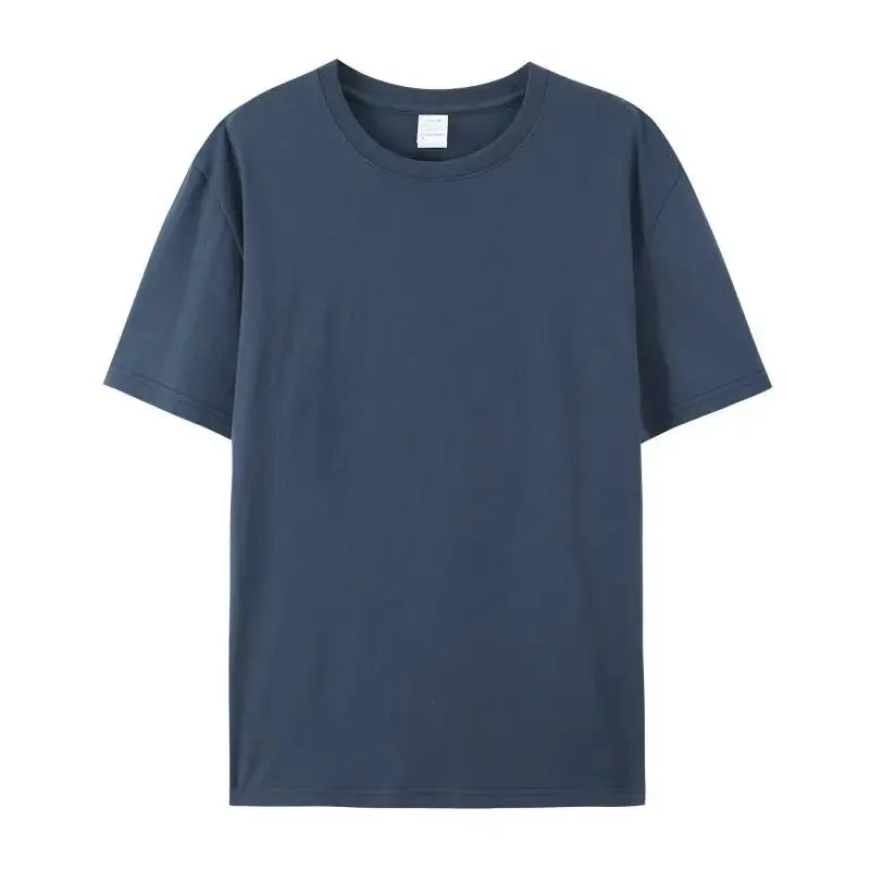 Cotton T-Shirt Unisex Plain White Crew Neck