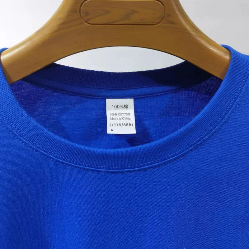 Cotton T-Shirt Unisex Plain White Crew Neck