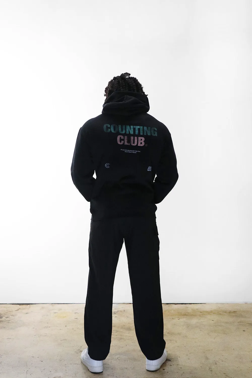 Counting Club Heavyweight Fleece Hoodie- Black