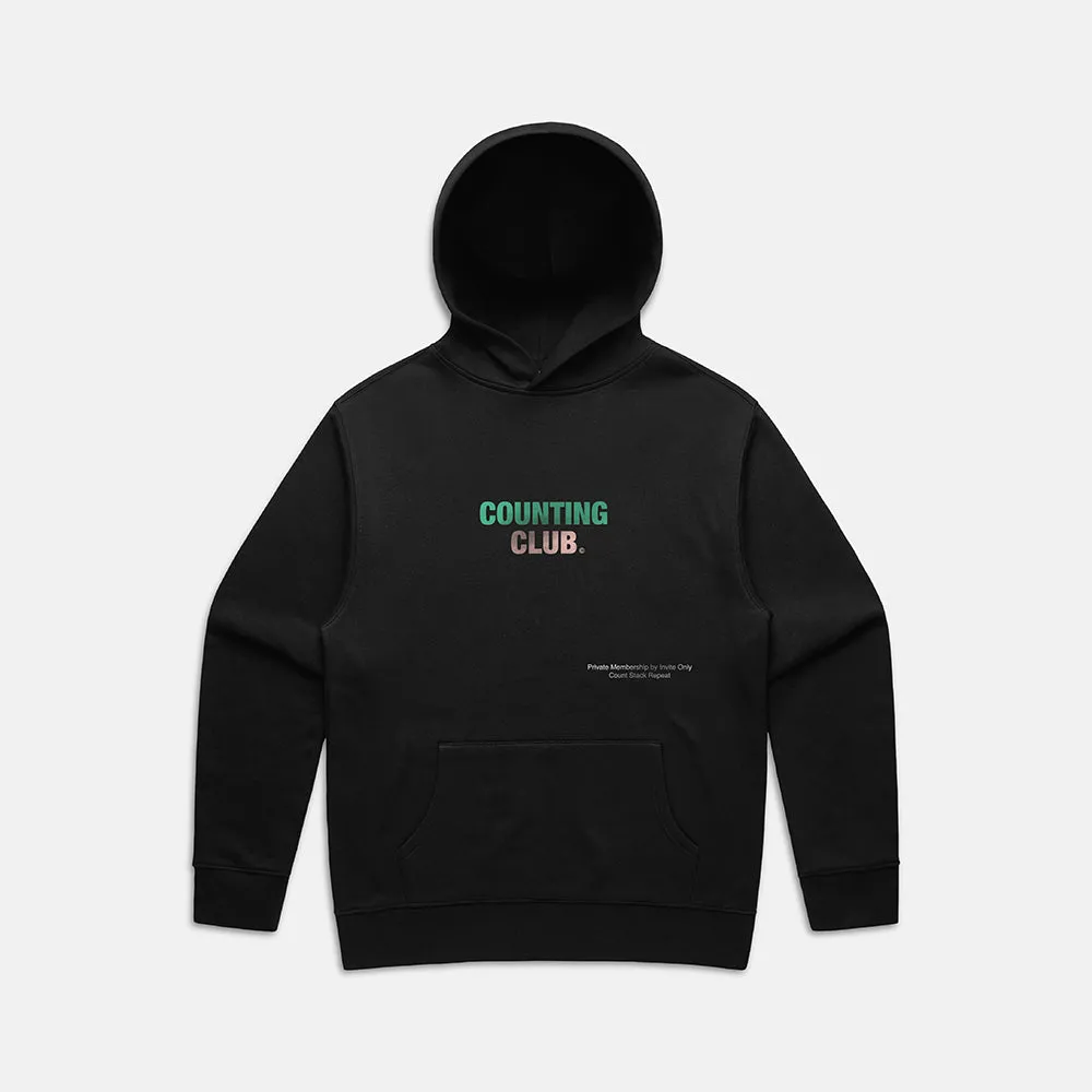 Counting Club Heavyweight Fleece Hoodie- Black