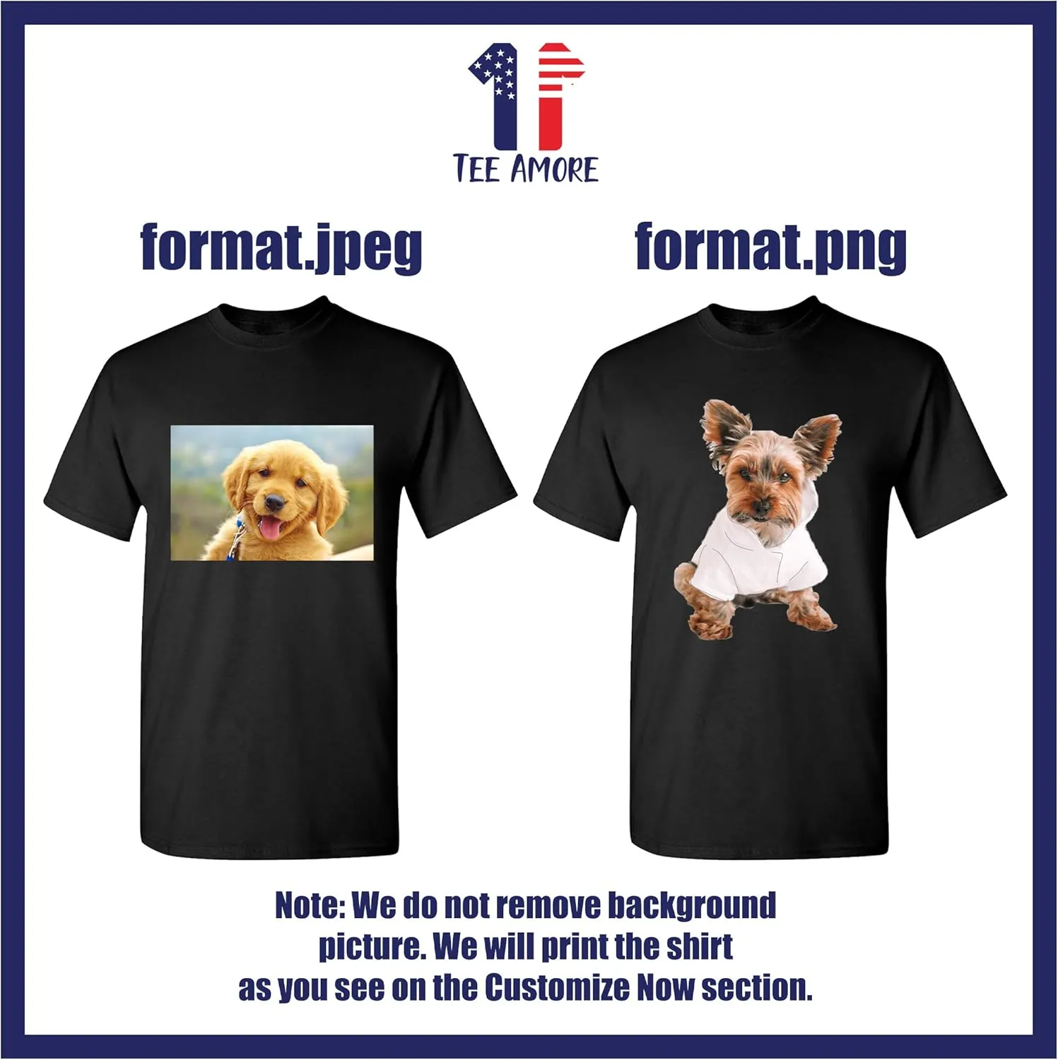 Custom Personalized T Shirt for Youth Kids Design Your Own Add Your Text Image