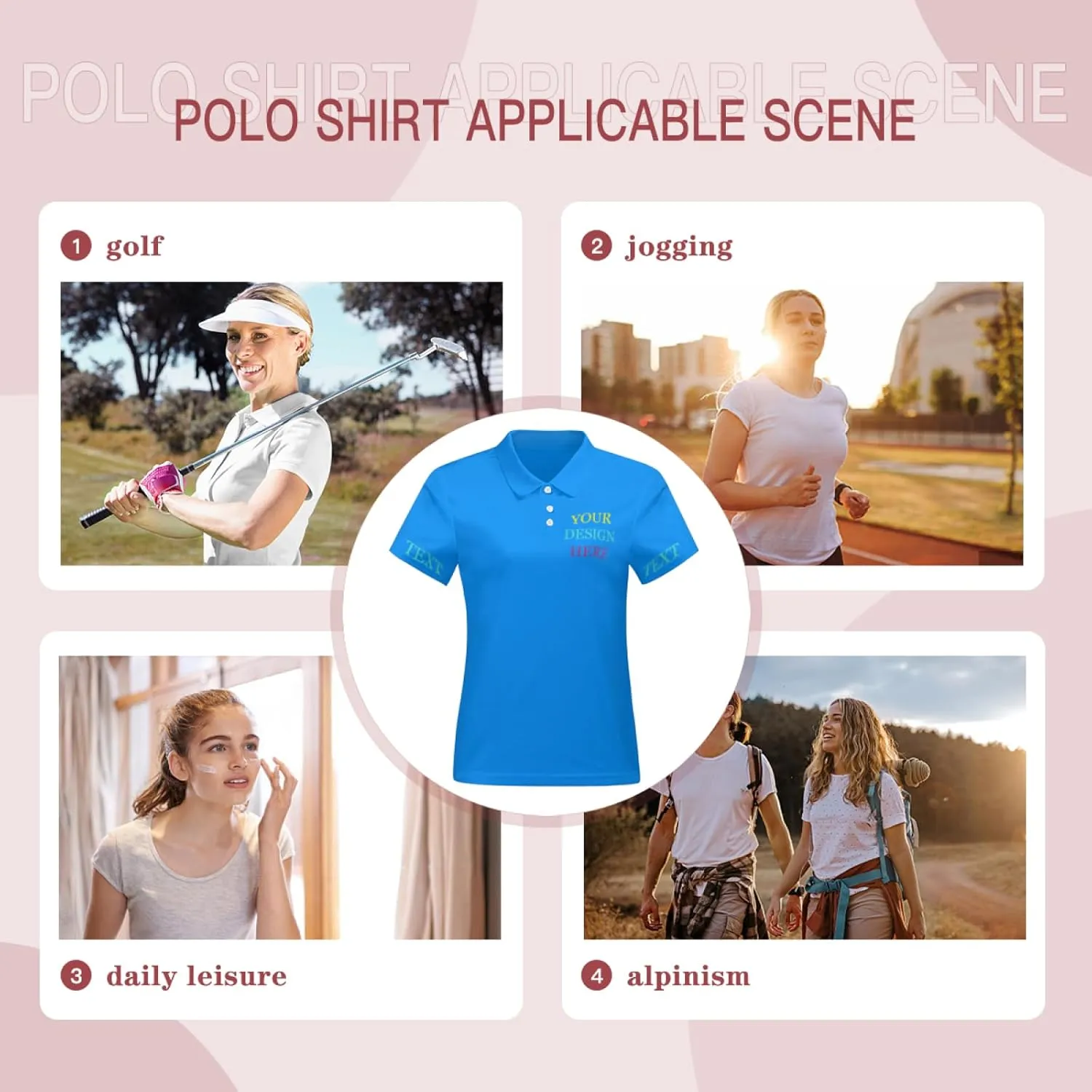 Custom Polo Shirt Personalized Golf Tees Custom Golf Shirts Design Your Own Polo Tees