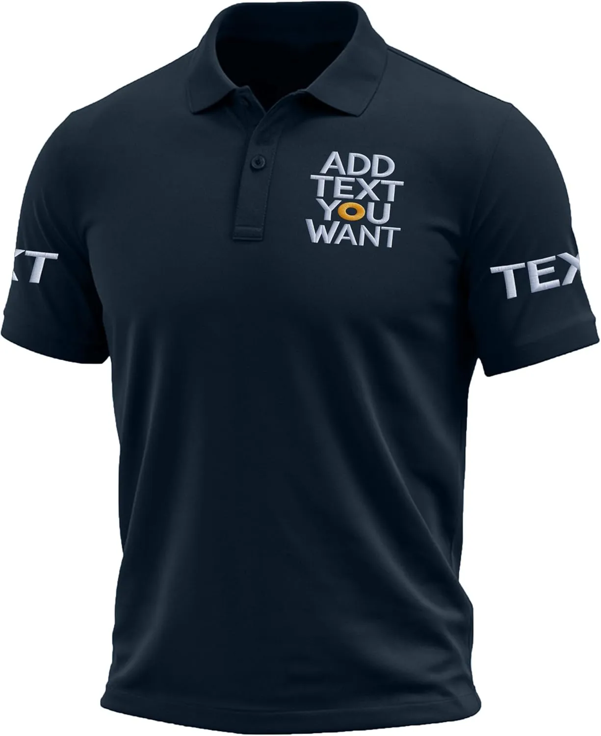 Custom Polo Shirts for Men Design Your Own Golf Jersey Personalized Print/Embroidered Text