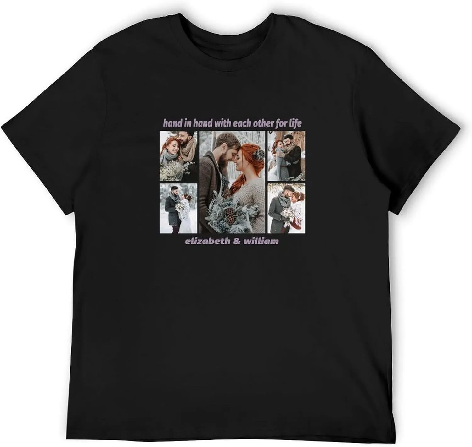 Custom Shirts for Men Women Design Your Own Front Print Photo Personalized T Shirt