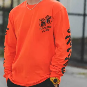 Dice LS T Shirt Orange