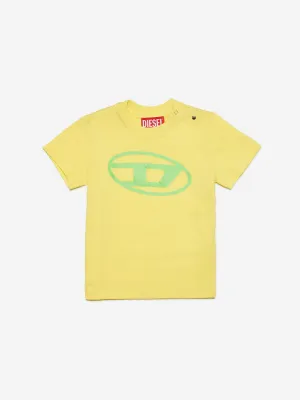 Diesel Baby Logo T-Shirt in Yellow