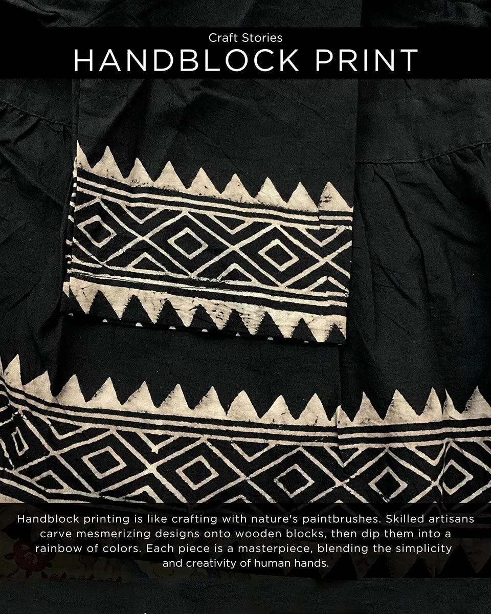 Dira Blockprinted Cotton Top - NOMAD