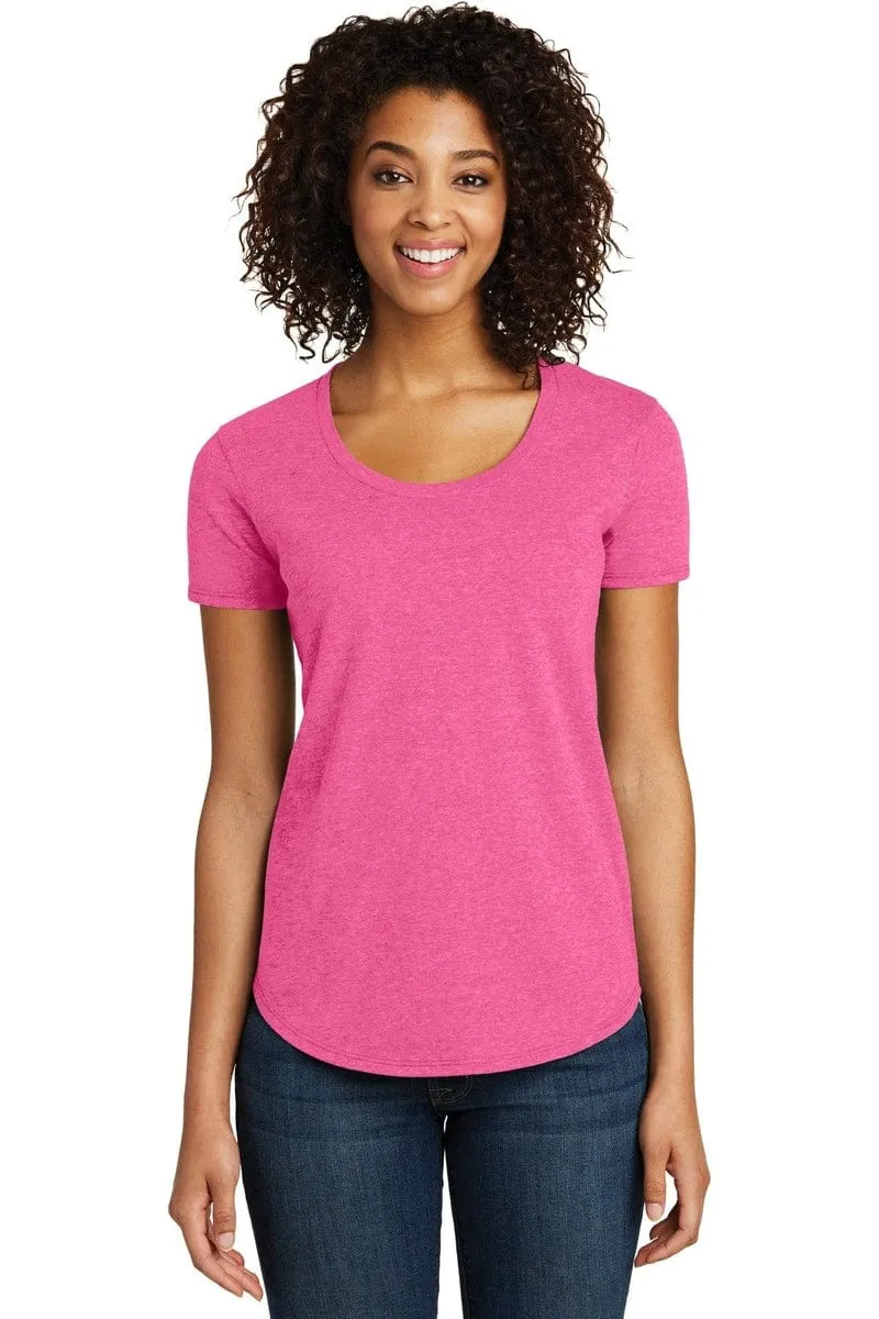 District DT6401: Women's Fitted Very Important Tee, Scoop Neck