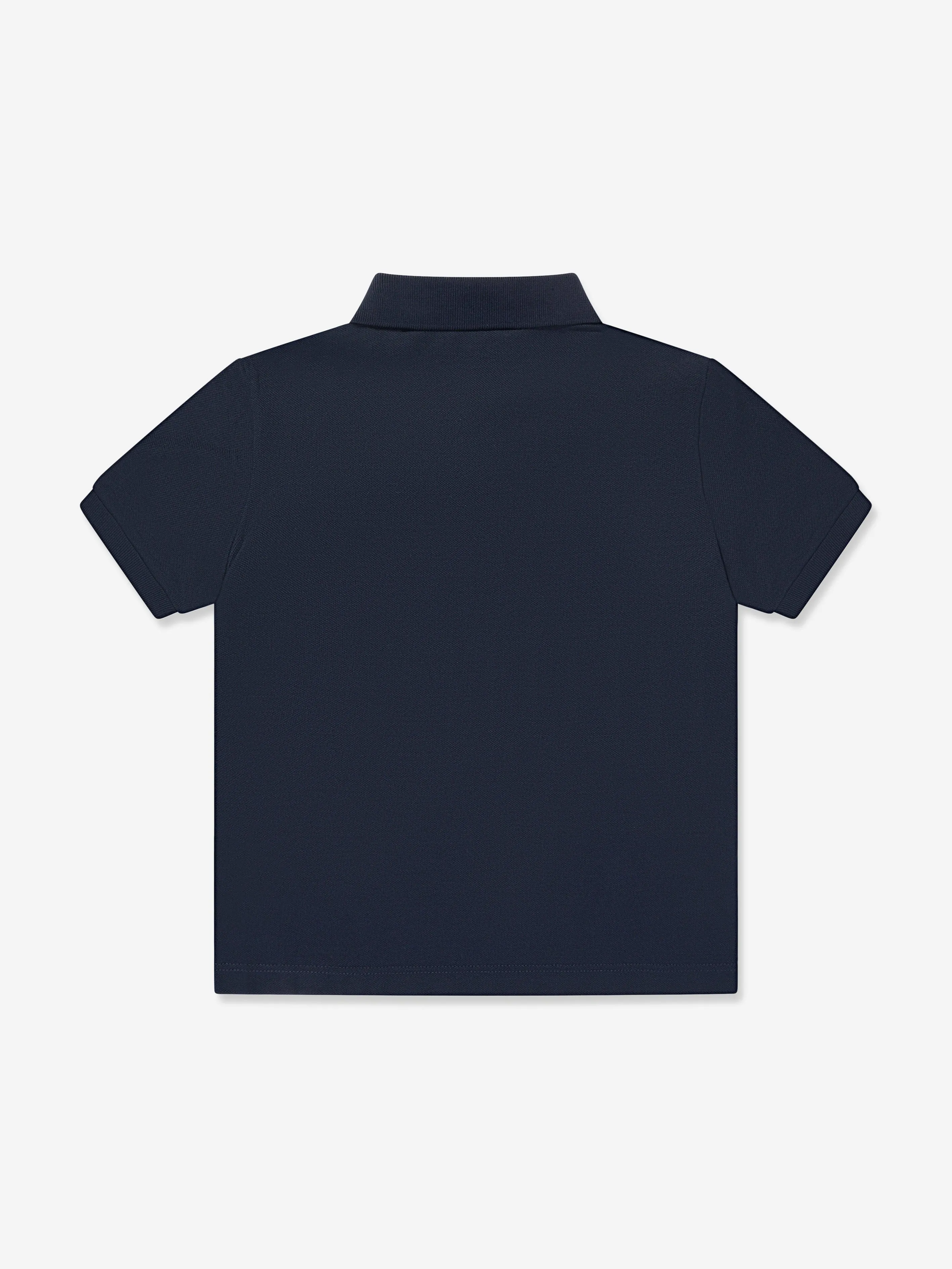Dolce & Gabbana Boys Logo Polo Shirt in Navy