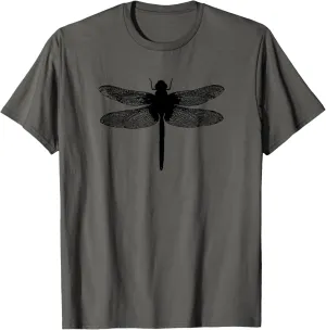 Dragonfly Minimalist Silhouette Insect Dragonfly Dragon Fly T-Shirt