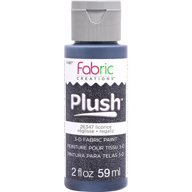 Fabric Creation Plush Water Based - Licorice Black
