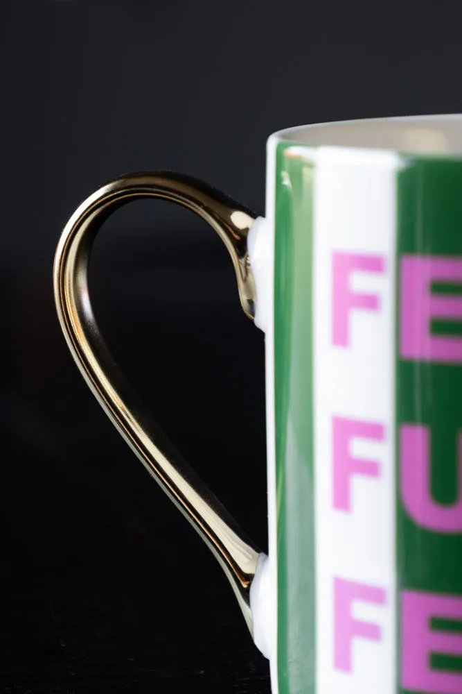 Feeling Fucking Festive Stripe Mug