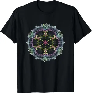 Fractal Spiral Blast Mandala | Abstract Art T-Shirt